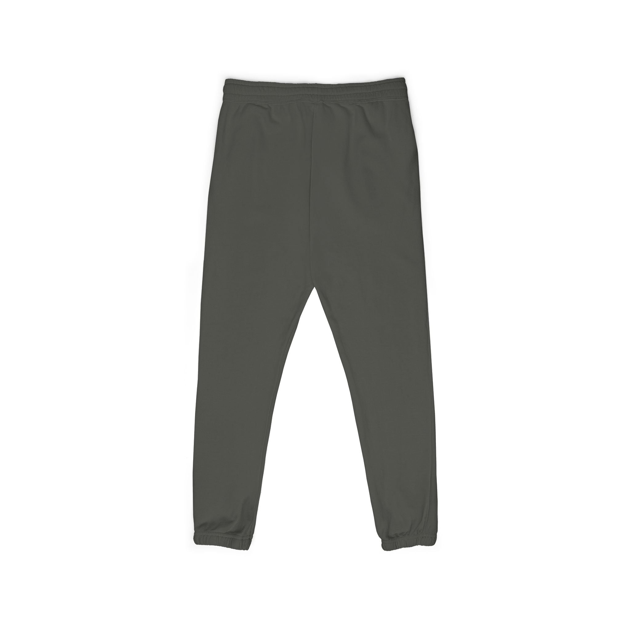 BC Fleece Sweatpants — Minimal Vertical Side Logo, Cozy Garment-Dyed Joggers